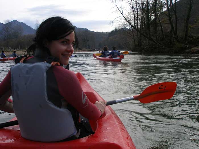 Descendiendo por las bravas aguas del río Sella