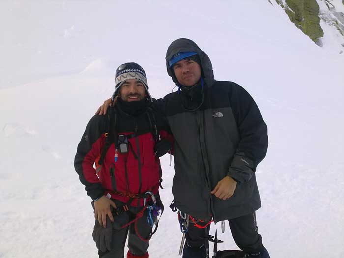 Tras terminar de bajar por la Portilla del Crampón