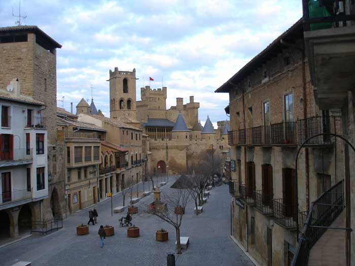 Castillo de Olite desde la habitación del Hotel