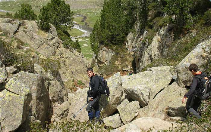 Llegando a el Forau de Aiguallut