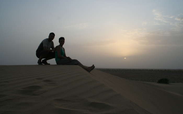 Atardecer en el desierto del Thar
