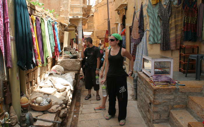 Callejuelas dentro del fuerte de Jaisalmer