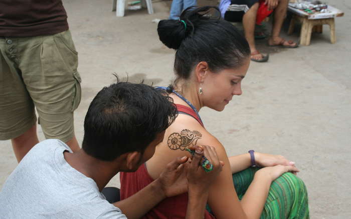 Tatuaje de henna de Patri