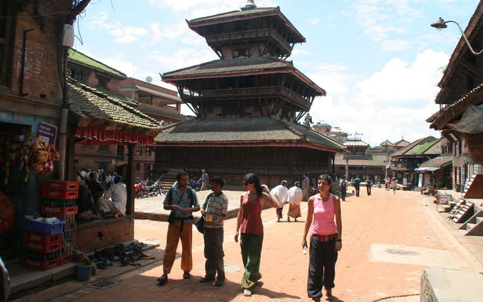 Una plaza de Bhaktapur