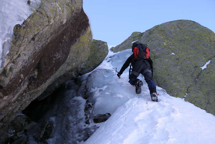 Salvando un resalte de hielo